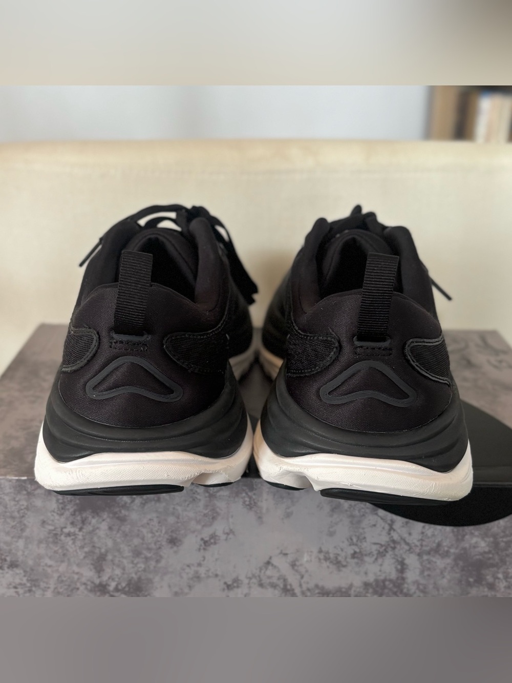 Hoka One One Gaviota 5 Black White Women's Size 9 D Wide Running Shoes 1134270 - Picture 6 of 10